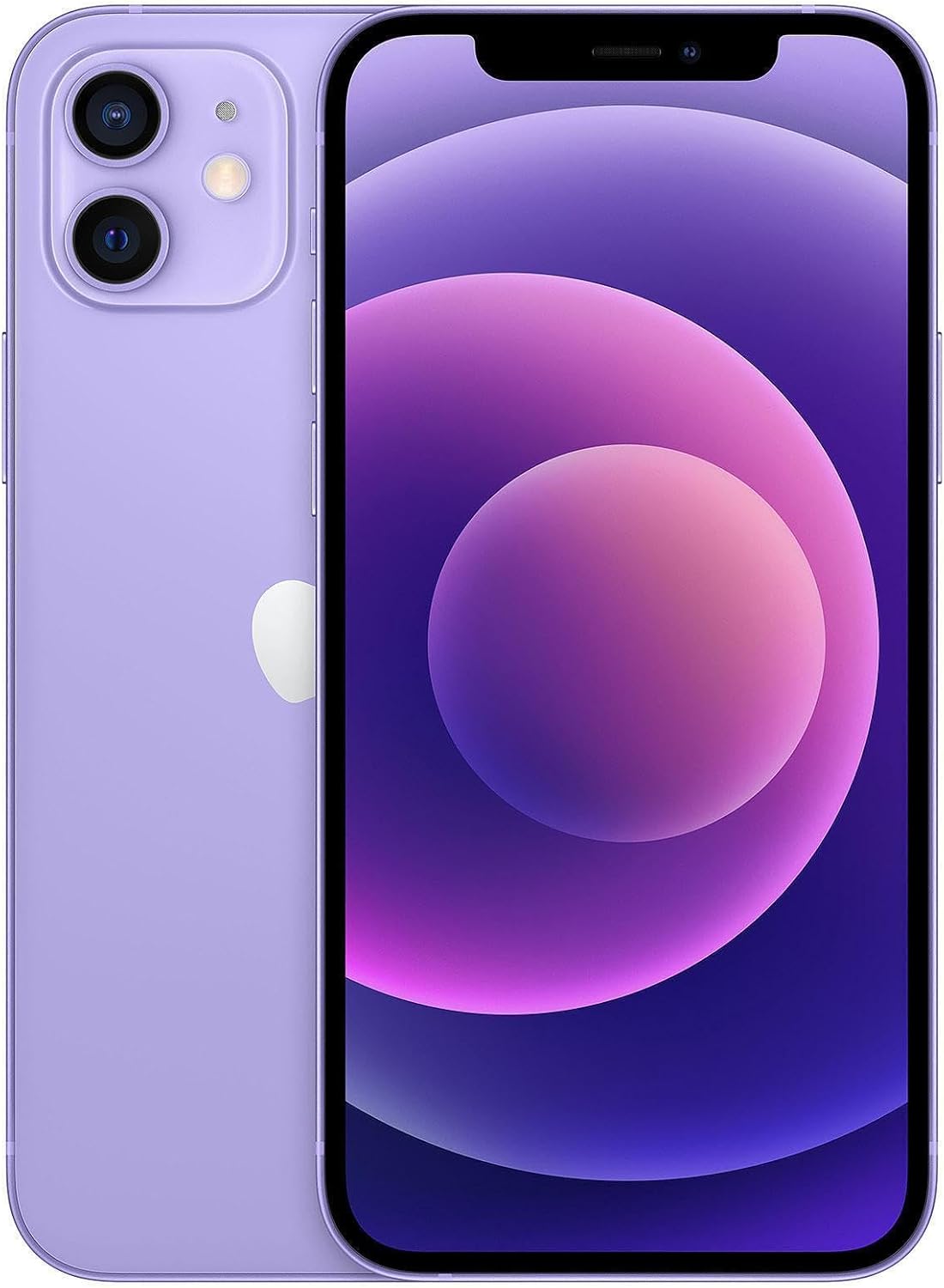 Apple iPhone 12 Unlocked 128GB Purple - Premium Renewed Device