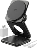 Qi2 Certified 15W Magnetic Foldable Charger - Compact 3-in-1 Travel
