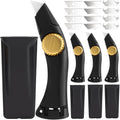 4PCS Black Fixed Blade Roofing Knife Set for Heavy Duty Cutting