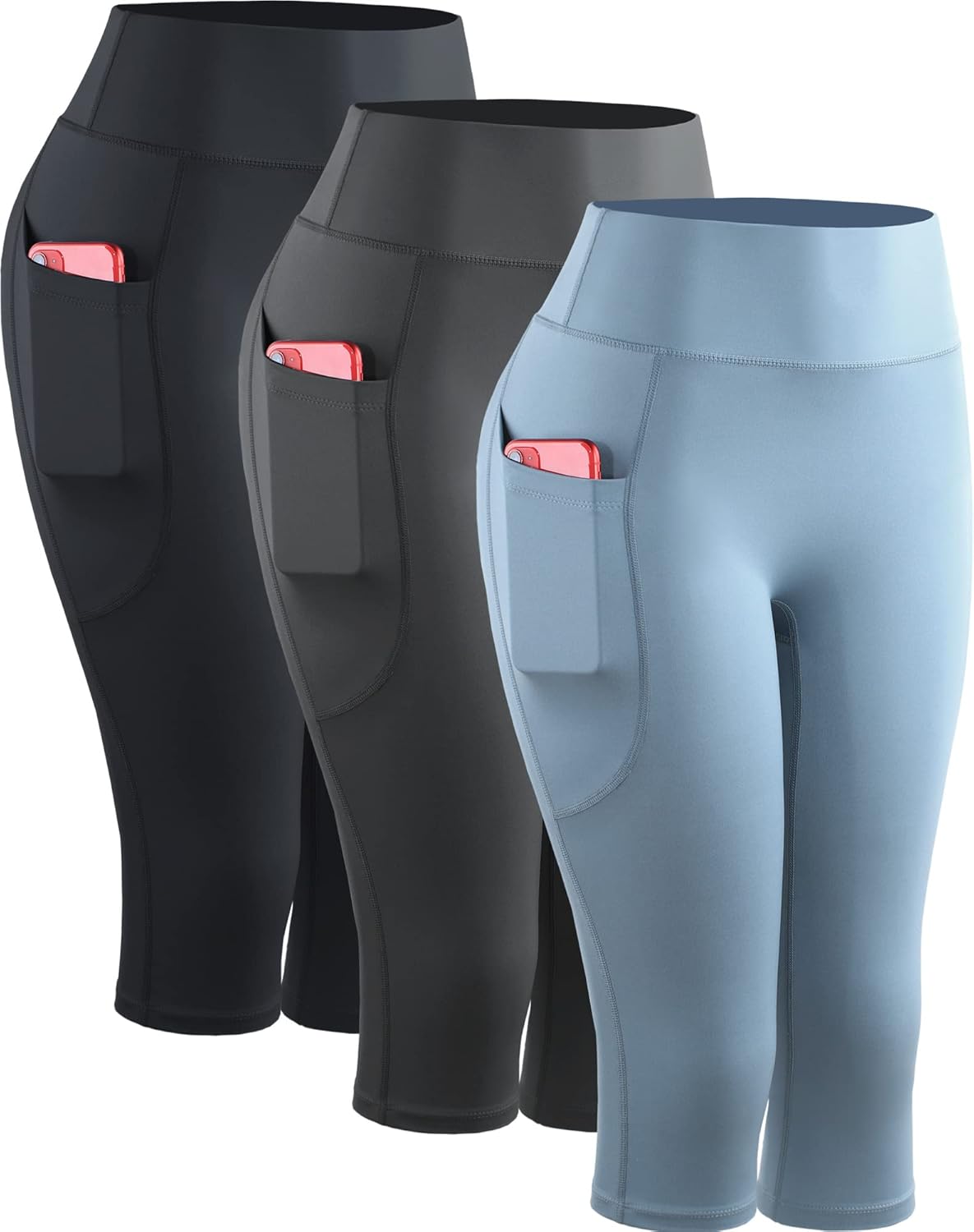 NELEUS Women's Tummy Control High Waist Capri Leggings Review