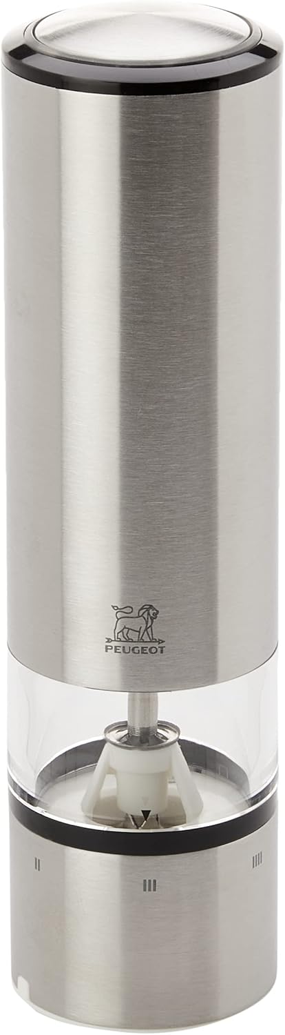 Peugeot Elis Sense Electric Salt Mill with Adjustable Grinder