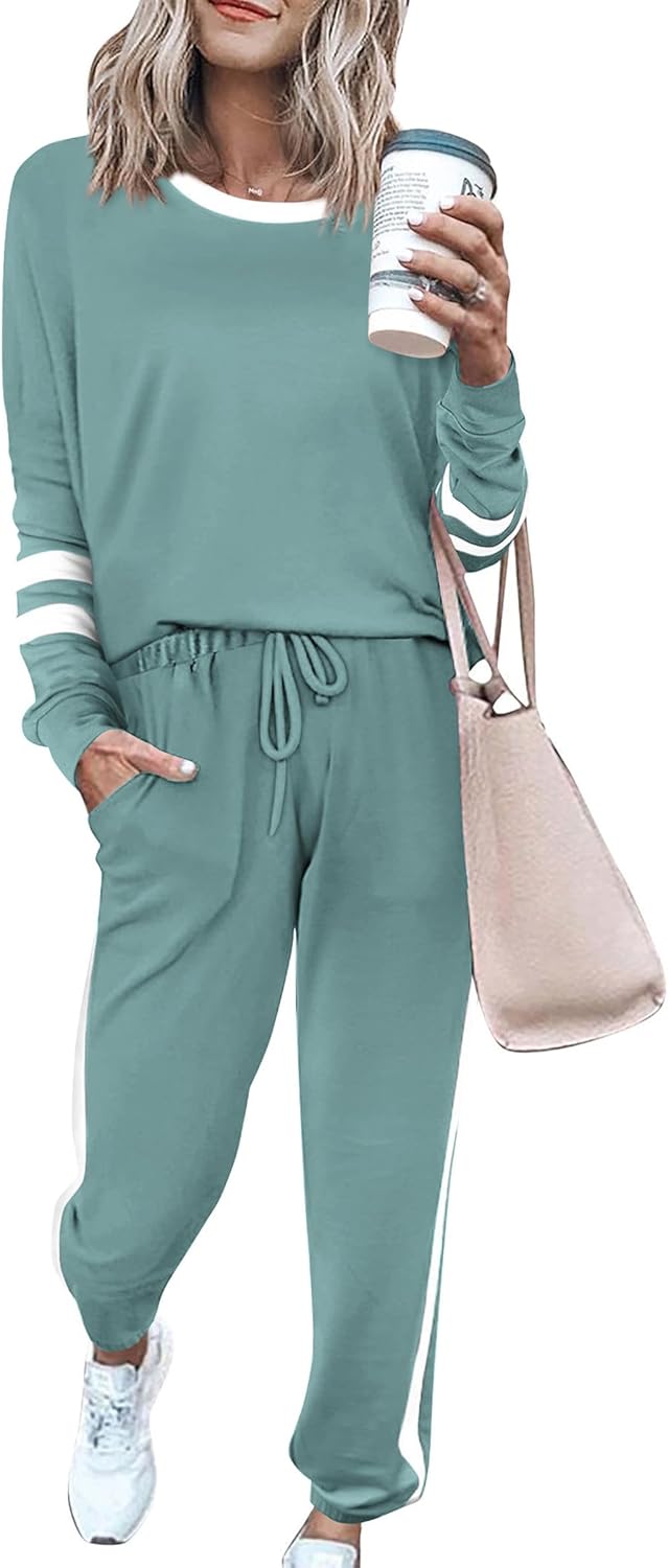 PRETTYGARDEN Women Fall 2 Piece Lounge Outfit for Comfort