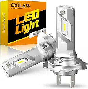 OXILAM Mini H7 LED Bulbs Offer 300% Brightness and Safety
