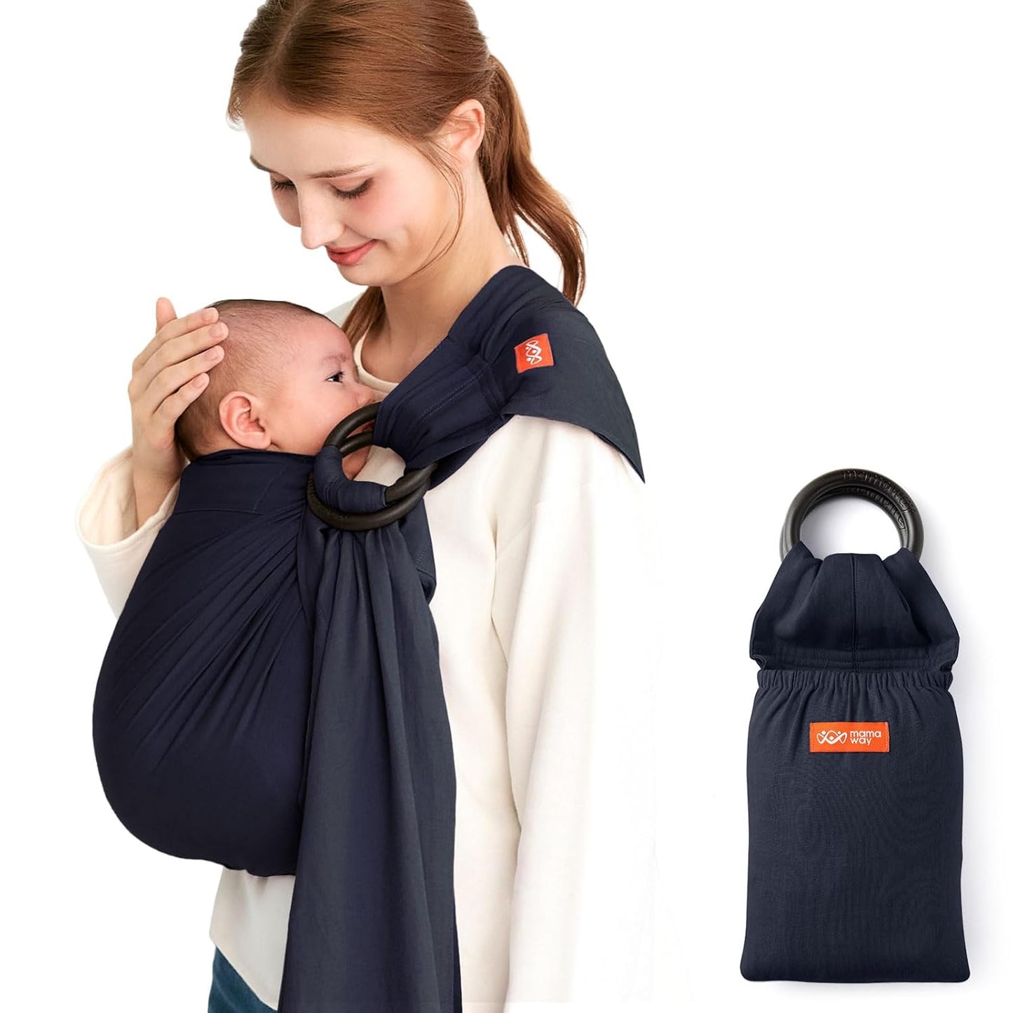 Mamaway Baby Ring Sling for Newborns - Soft, Breathable Design