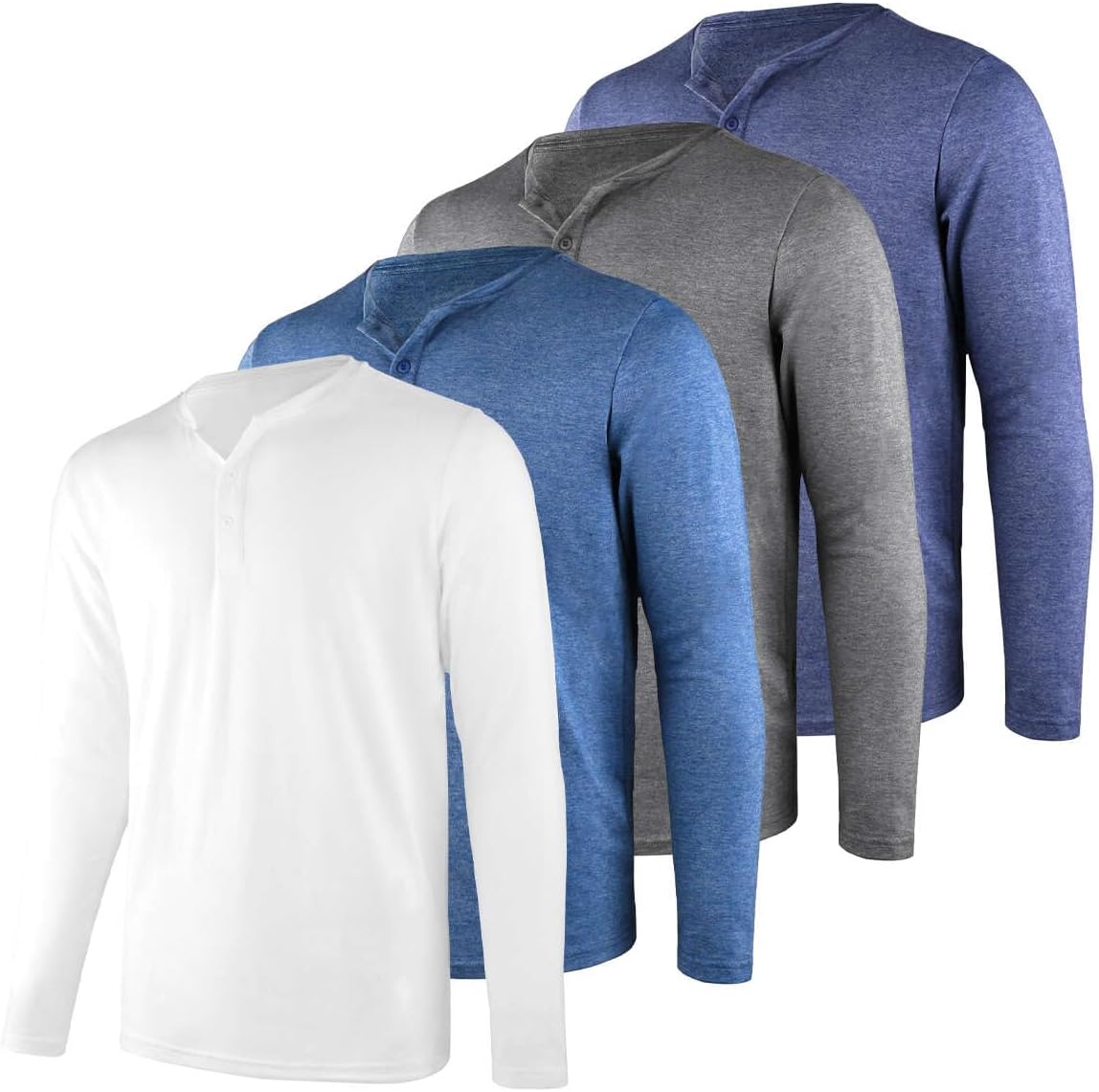Liloak Men's Henley T-Shirts Pack for Stylish Casual Wear