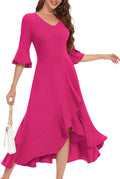 HomRain Women's Wedding Guest Dress Elegant Formal Cocktail Bell