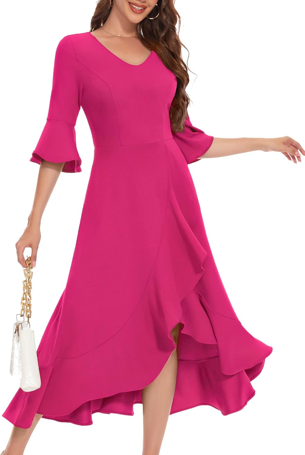 Elegant Women's Wedding Guest Dress for Cocktail Parties