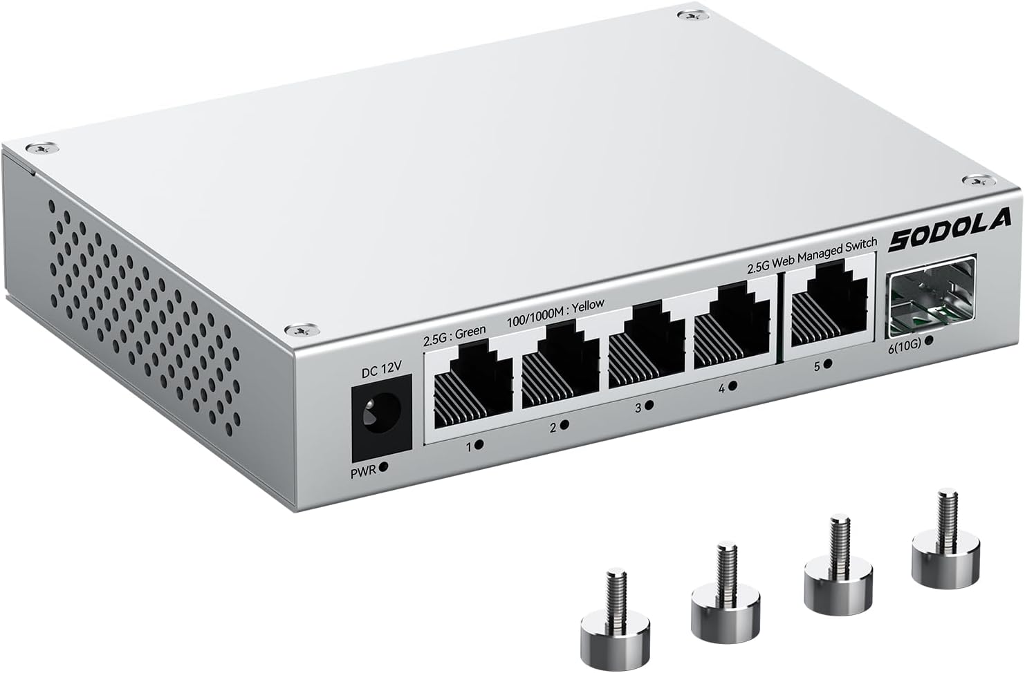 5 Port 2.5Gb Managed Switch for High-Speed Network Connectivity