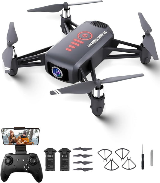 1080P Camera Drone + 2 Batteries | Fun & Easy Flying!