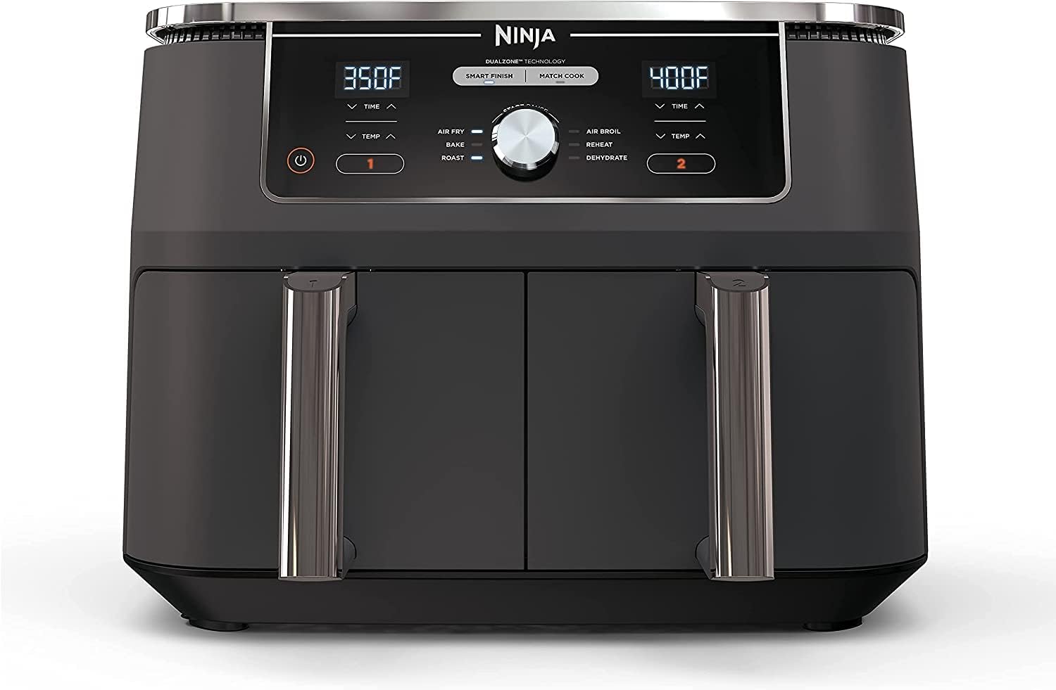 Ninja DZ401 DualZone 2-Basket Air Fryer - Crispier Results!