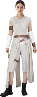 Womens Rey Costume Adult Jedi Cosplay Deluxe Full Set - Layered