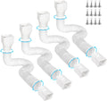 4 Pack Flexible Gutter Downspout Extensions Extendable 21in-67in