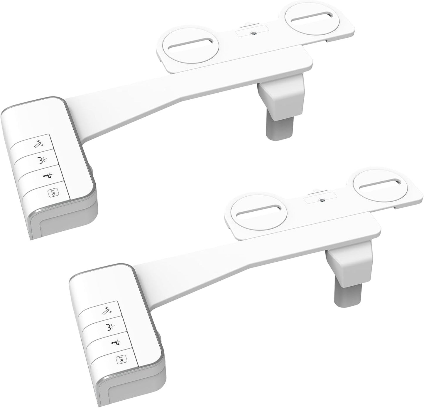 Hibbent Bidet Attachment for Toilet - Dual Nozzle, Easy Install