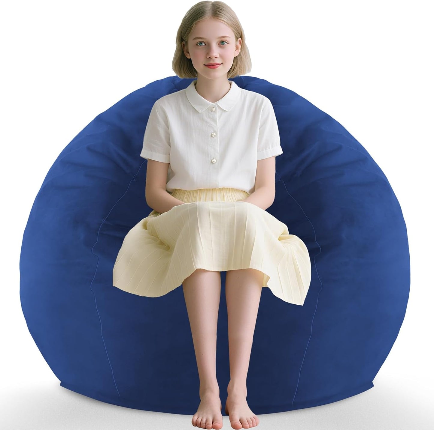 Comfy 2FT Bean Bag Chair with Memory Foam for Ultimate Relaxation