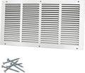 20W x 10H Steel Return Air Grille for Ceiling and Sidewall - Quiet Fit