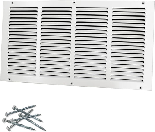 20W x 10H Steel Return Air Grille for Efficient Ventilation