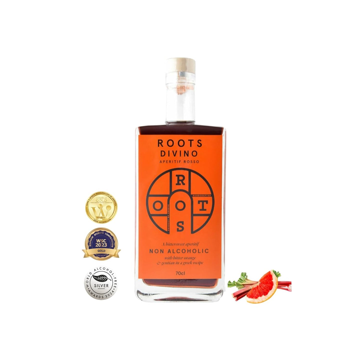 Roots Divino Rosso Non Alcoholic Vermouth - Award Winning Aperitif