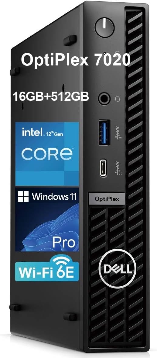 Dell OptiPlex 7020 MFF Business Desktop with Intel i5-12500T