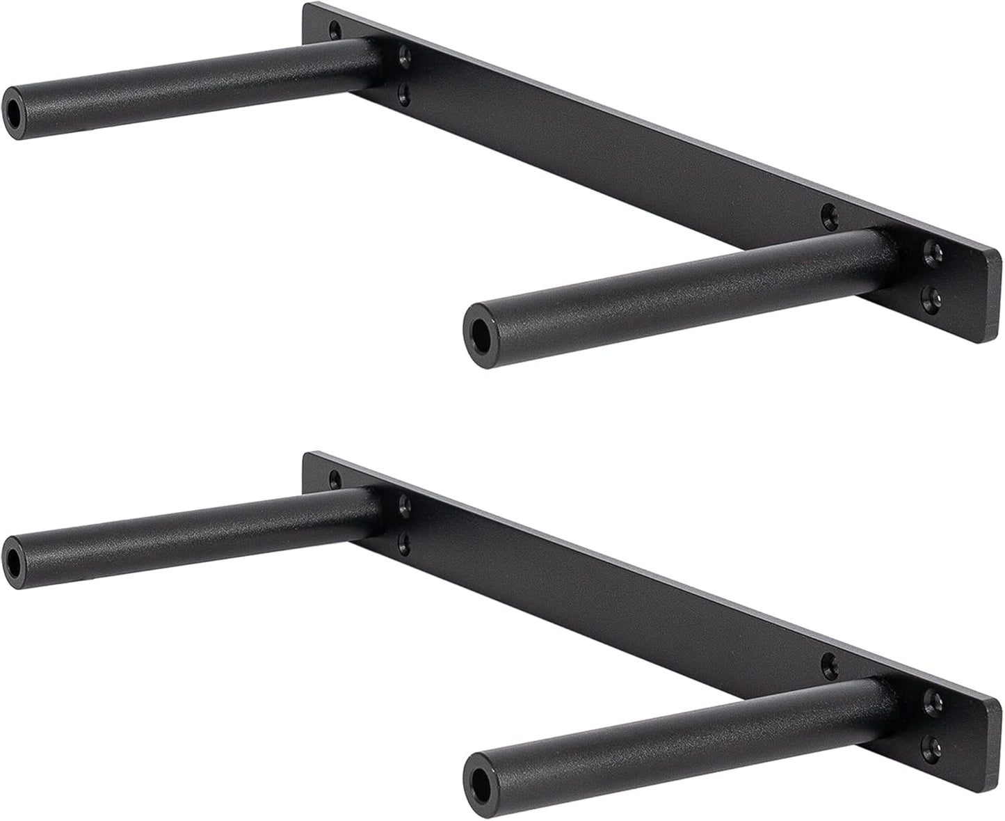 Floating Shelf Bracket Set of 2 - Matte Black Hidden Brackets