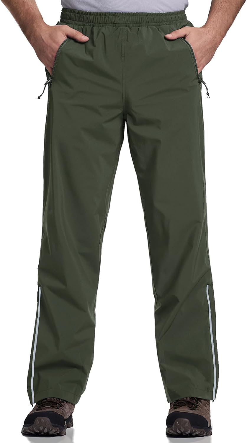33,000ft Men's Rain Pants Waterproof for Outdoor Activities