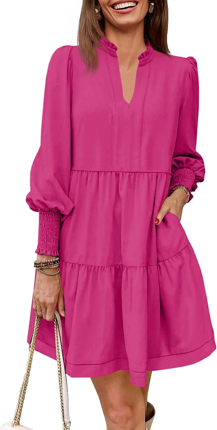 Imily Bela Womens Fall Long Sleeve Tunic Dress for All Occasions