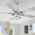 52 in Ceiling Fan with Light Chandelier Fan - Dimmable DC Motor