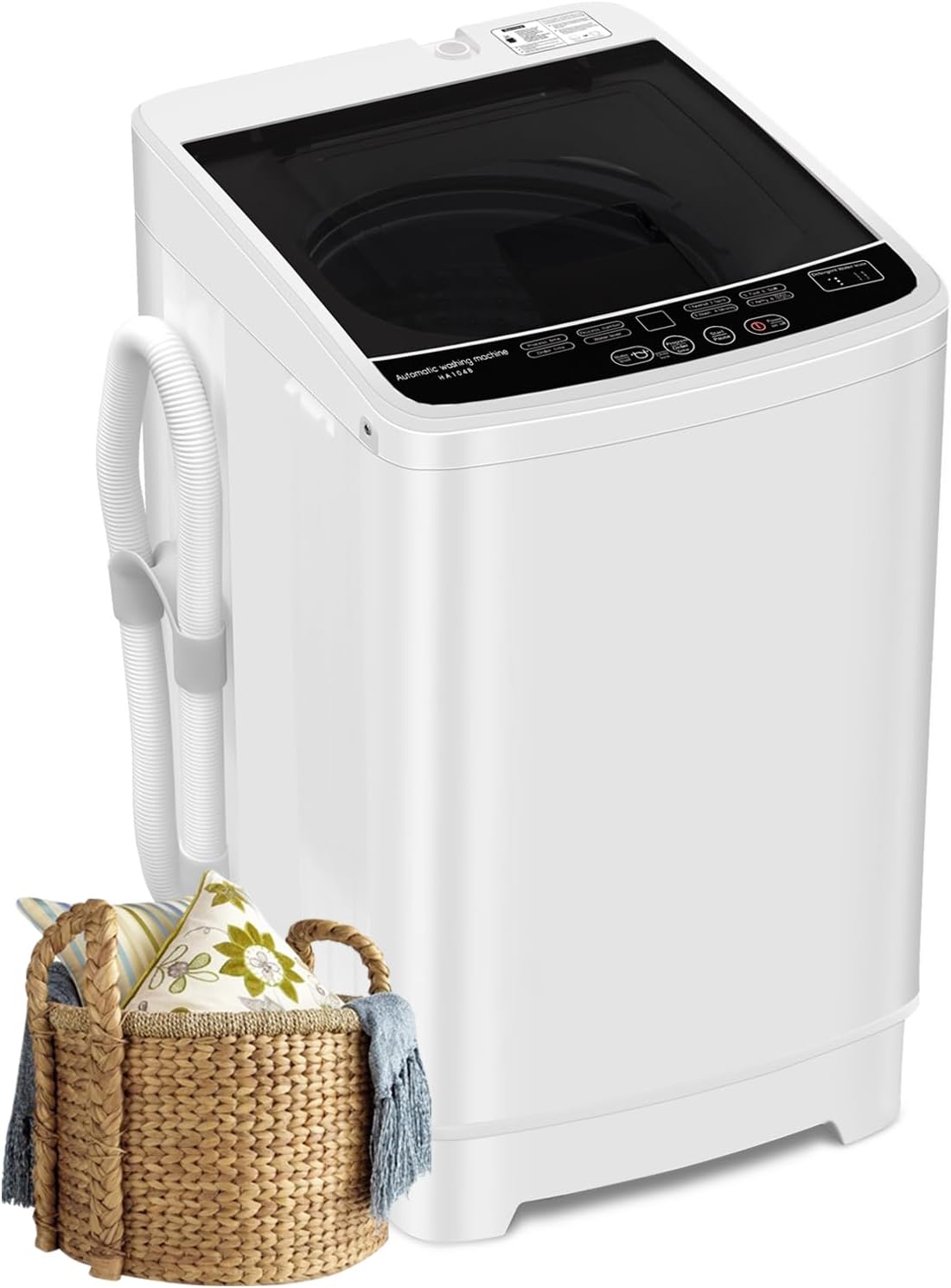 1.3 Cu. Ft. Portable Washer with 8 Cycles for Compact Spaces