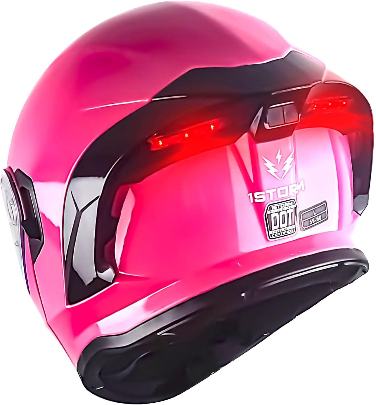 1Storm New Motorcycle Modular Full Face Helmet with LED Light