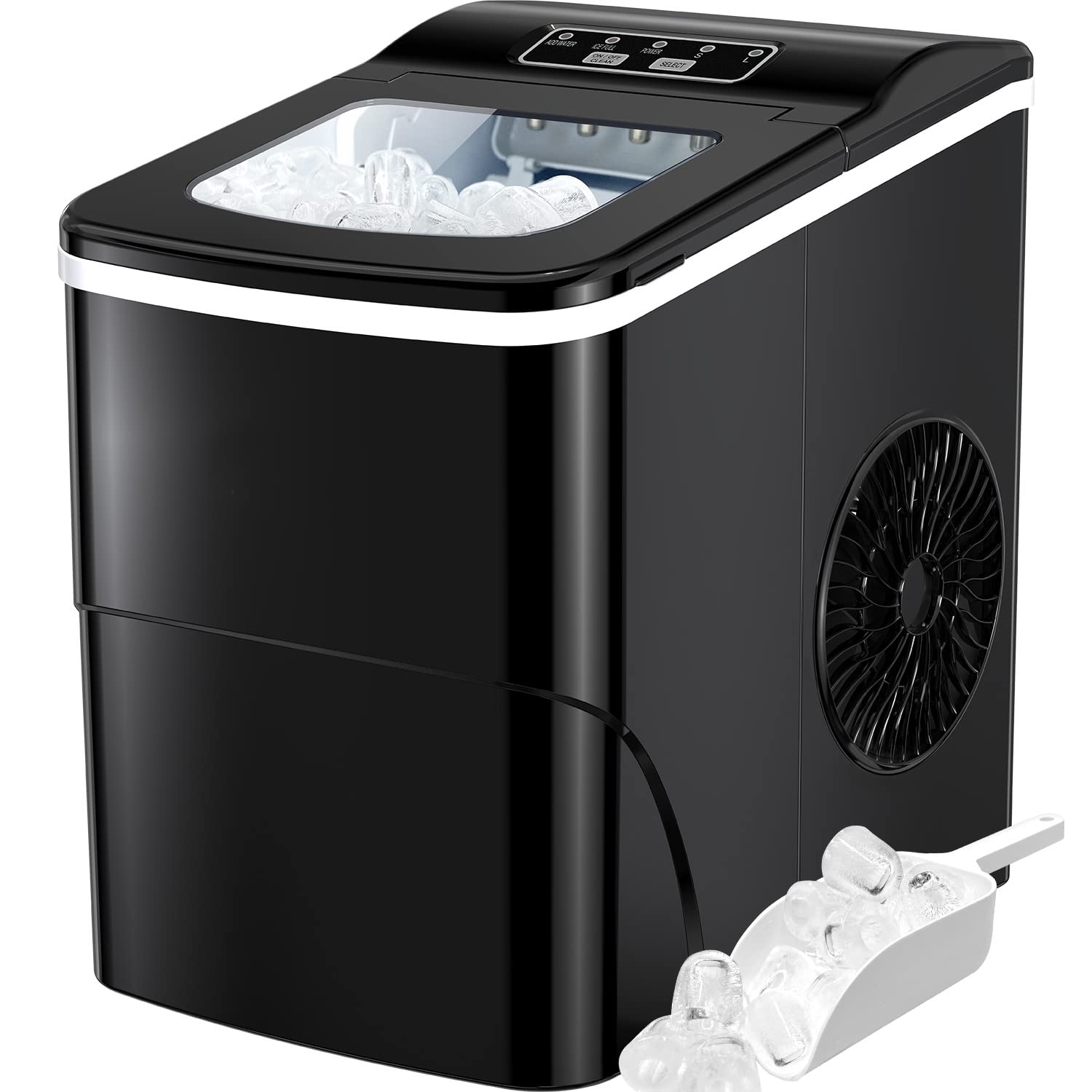 Silonn Portable Ice Maker - 9 Bullet Cubes in 6 Mins!