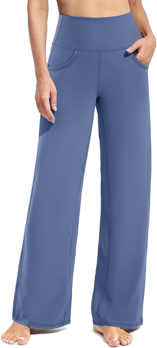 Promover Wide Leg Pants for Women - Comfortable Yoga Pants