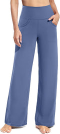Promover Wide Leg Yoga Pants with Pockets - Stretchy Lounge Fit (For