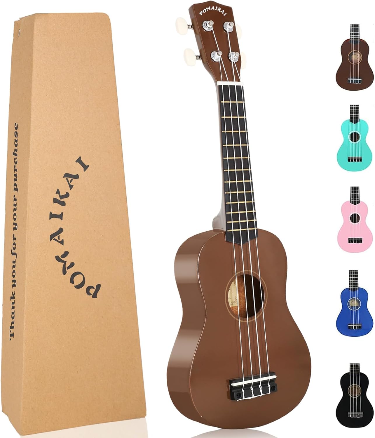 POMAIKAI Soprano Ukulele Starter Set for Beginners 21 Inch