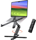 OMOTON 360 Rotating Laptop Stand Riser for Desk - Ergonomic Foldable