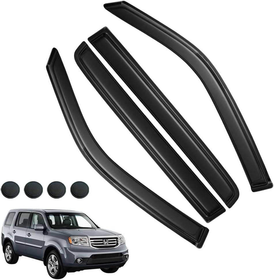 Rain Guards for Honda Pilot 2009-2015 - Durable Window Deflectors