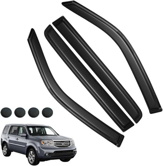 Rain Guards for Honda Pilot 2009-2015 - Durable Window Deflectors