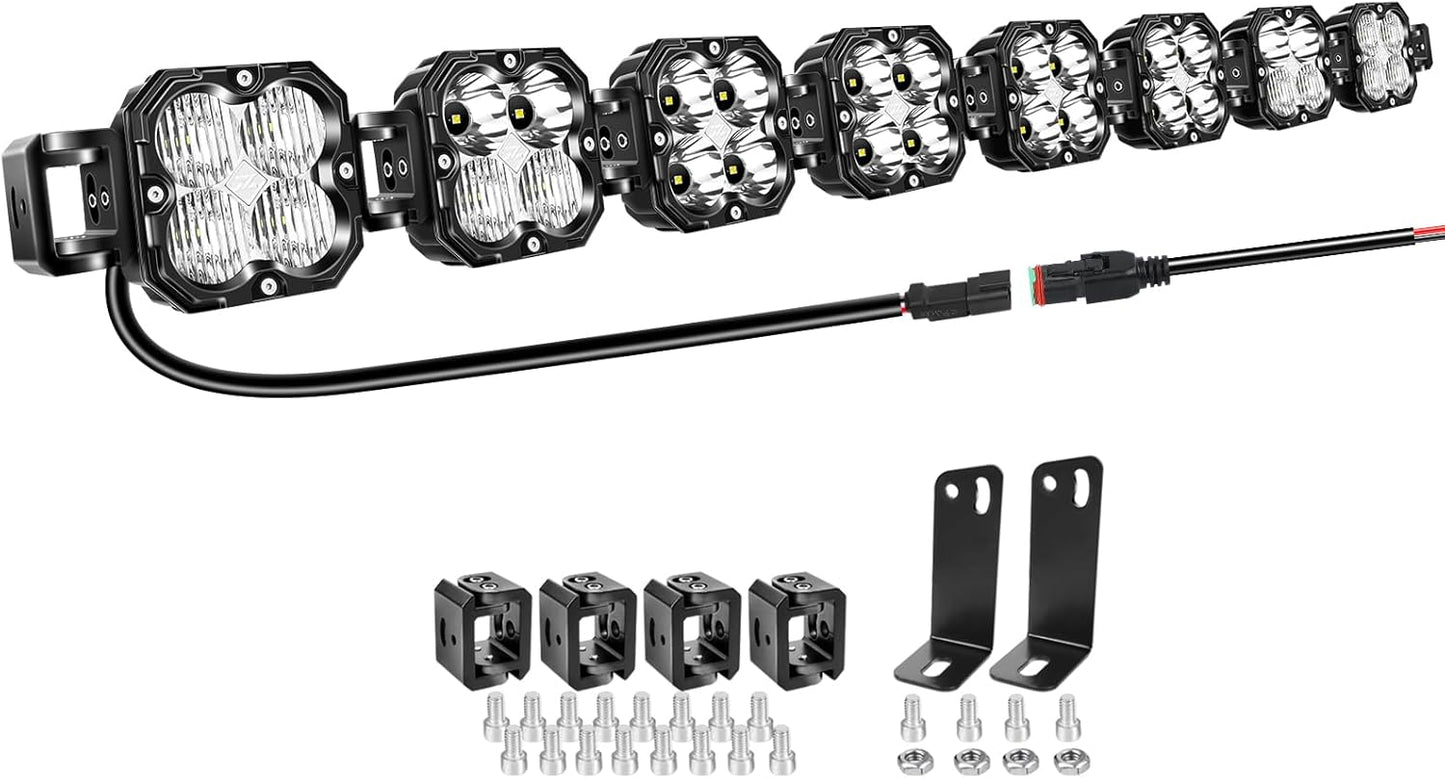 Willpower 52 inch Adjustable LED Light Bar for Off Road Vehicles