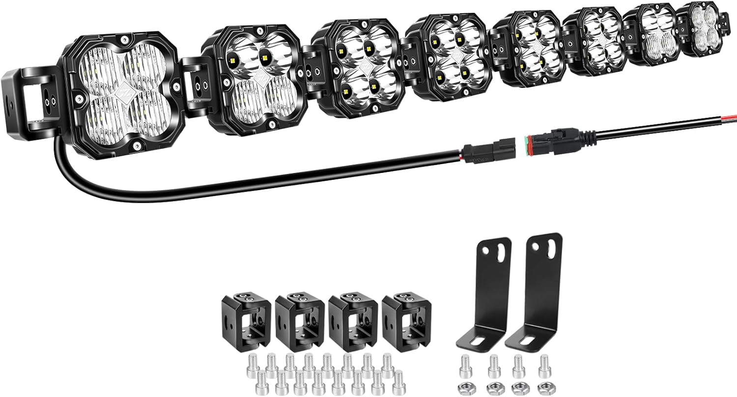 Willpower 52 inch Adjustable LED Light Bar for Off Road Vehicles