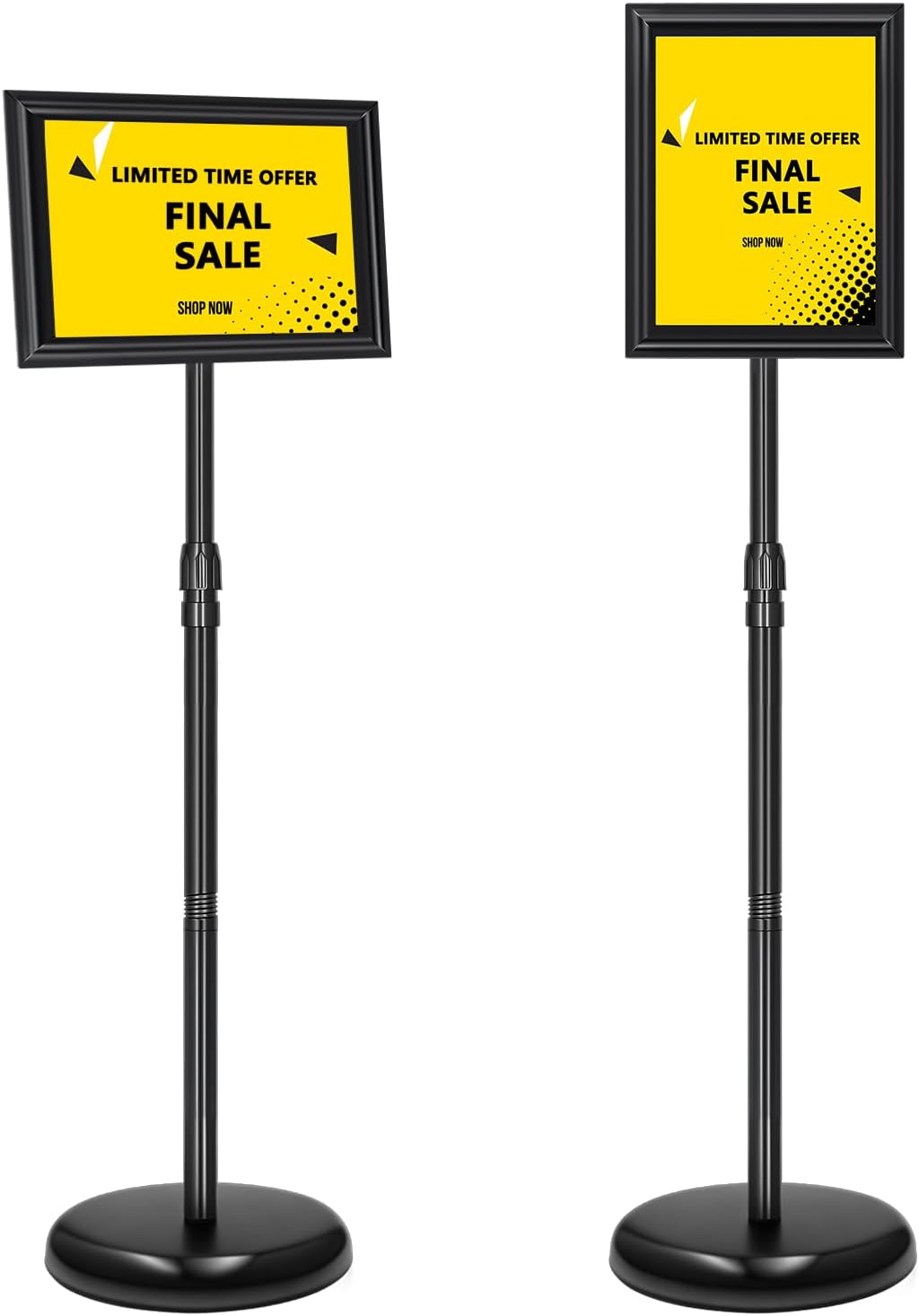 Adjustable 8.5x11 Inch Sign Holder Stand for Indoor Outdoor Use