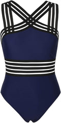 One Piece Swimsuits for Women Slimming High Waisted - Flattering
