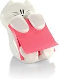Adorable Cat Design Post-it Pop-up Dispenser - Organize in Style!