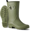Wellington Rain Boots Wide Mid Calf Waterproof Comfort - Durable