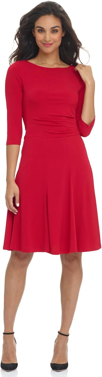 Rekucci Women's Flippy Fit N' Flare Dress for Effortless Style