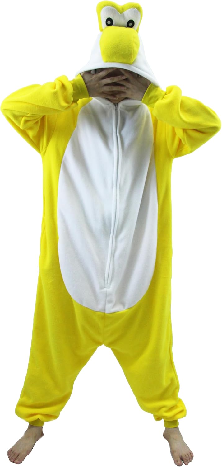 Adult Unisex Pink Yoshi Kigurumi Onesie Suit for Cosplay Fun