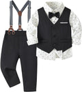 Volunboy Baby Boy Suit Toddler 3 Piece Formal Outfit - Gentleman's Set
