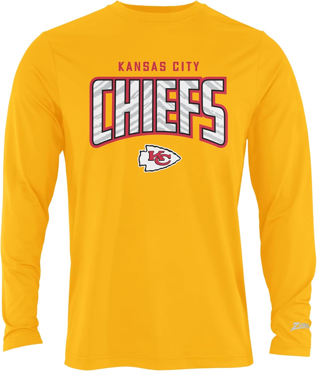 Zubaz NFL Men's Long Sleeve Team Graphic T-Shirt for Fans