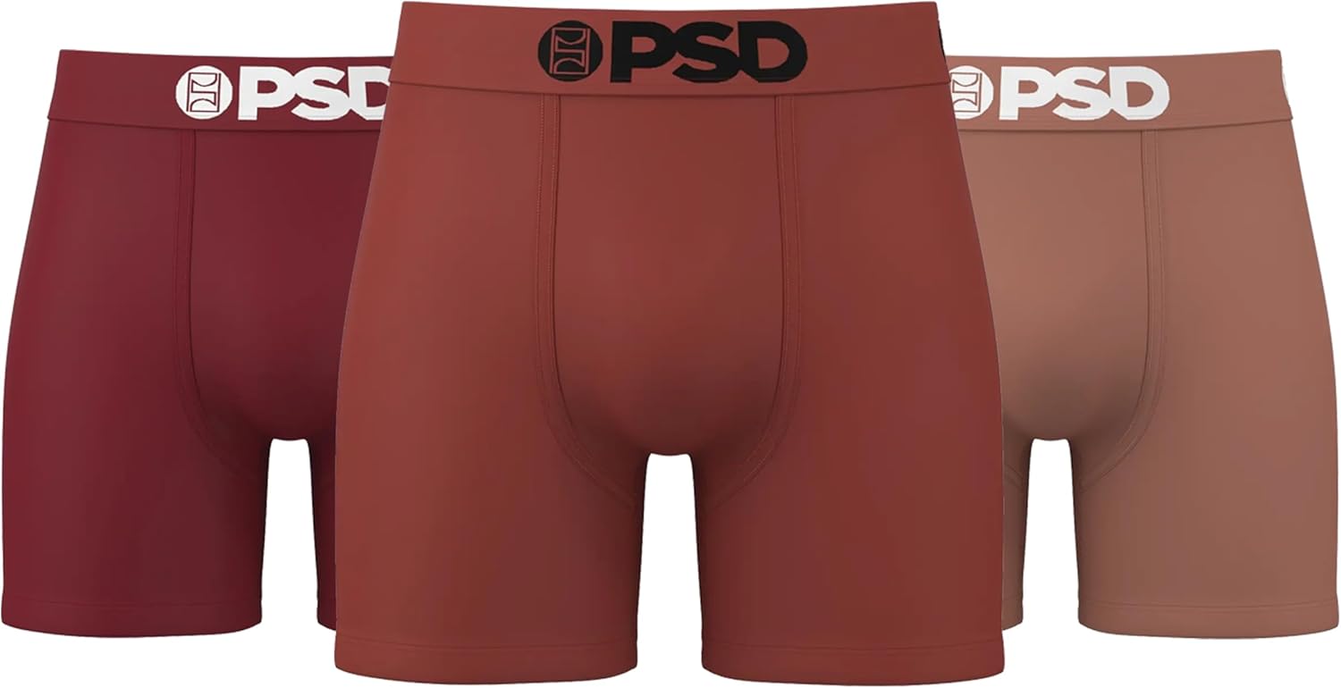 PSD Underwear Mens Boxer Briefs - Soft & Breathable Comfort