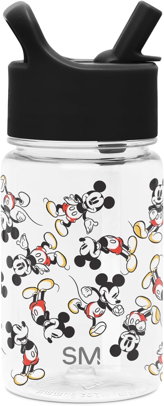 BPA-Free Mickey Mouse Kids Water Bottle | Leak-Proof Straw | Durable 12oz Cup