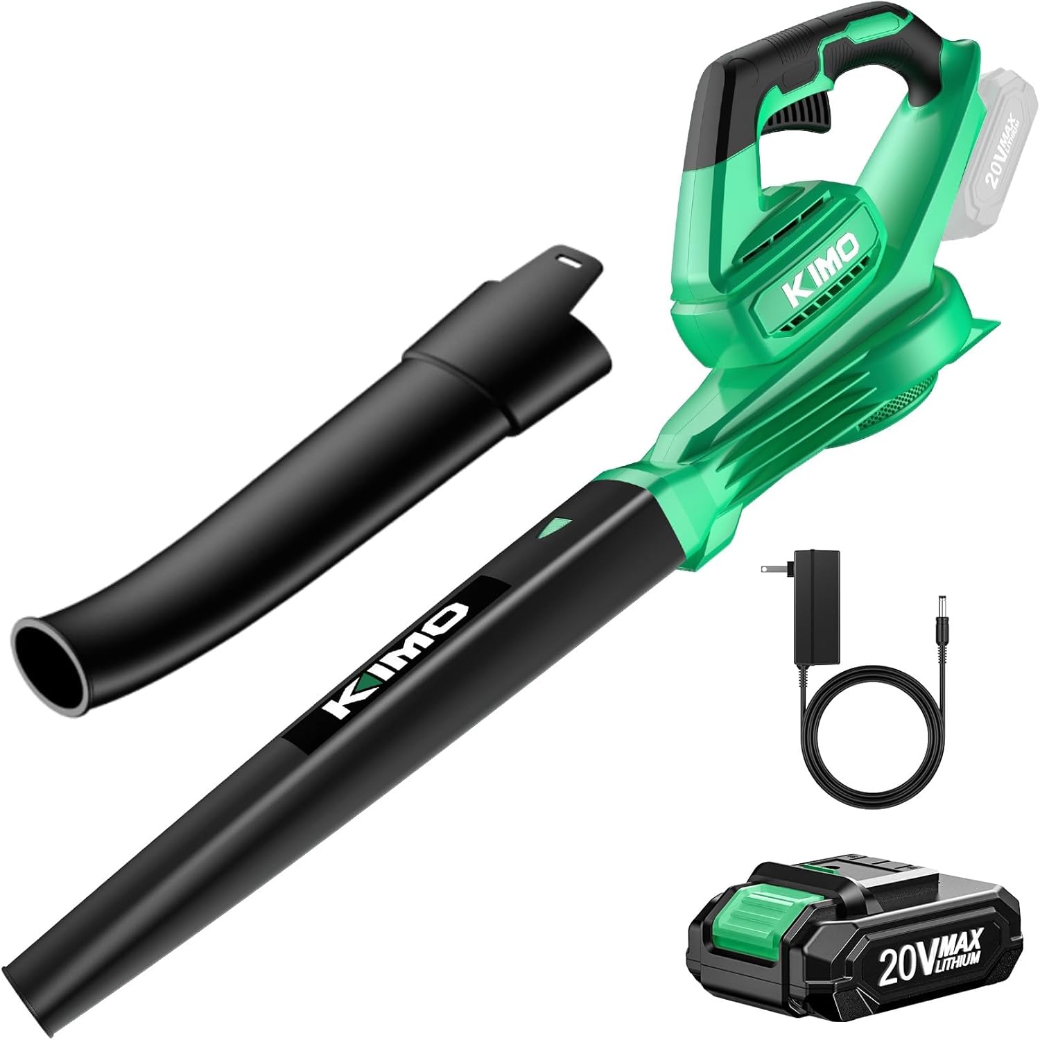 KIMO Cordless Leaf Blower with Battery and Charger for Yard Care