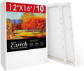 ESRICH Stretched Canvas for Painting 12x16 Inch - 10 Pack