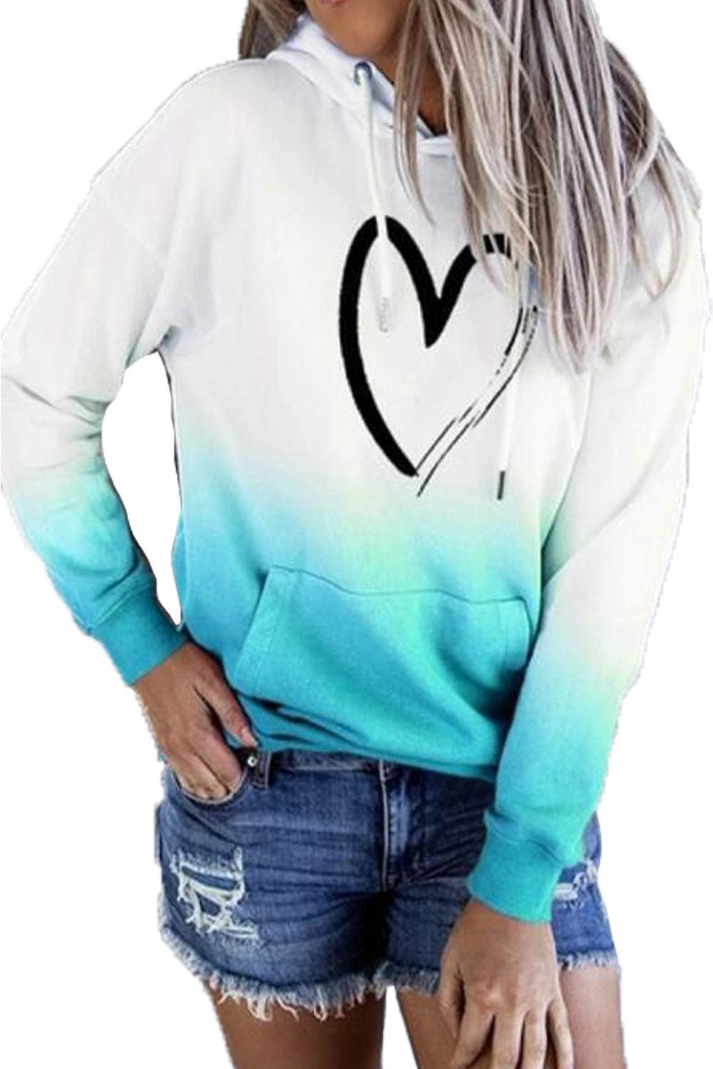 HVEPUO Womens Fall Hoodie - Cozy with Pockets